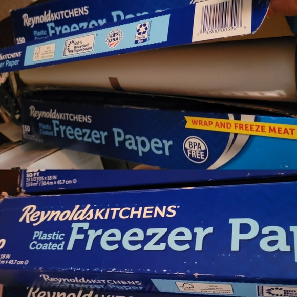 reynolds kitchens Other - 3 x REYNOLDS KITCHENS plastic coated freezer paper rolls MEAT 150 sf x 3 NEW